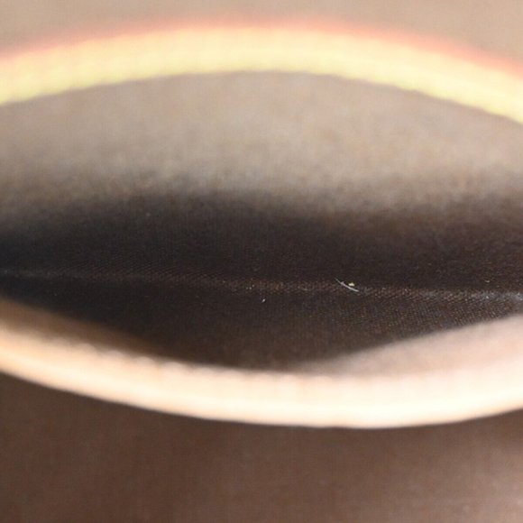 LOUIS VUITTON LV Logo Alma Hand Bag Monogram Leather Brown France M51130 88BX884 - Picture 9 of 15